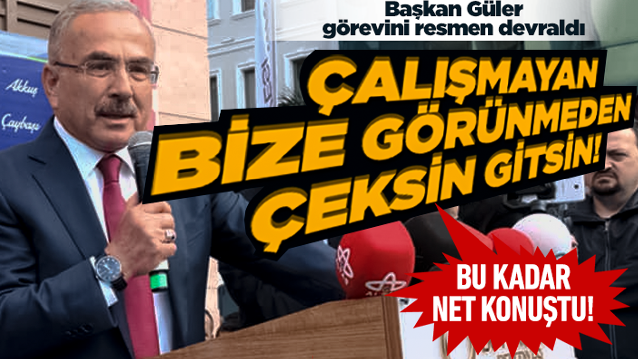 Başkan Hilmi Güler görevine başladı!