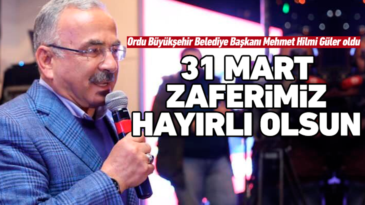 Ordu'nun Büyükşehir Belediye Başkanı Hilmi Güler oldu!