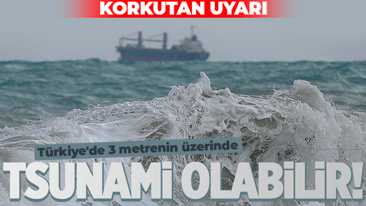 Türkiye'de 3 metrenin üzerinde tsunami olabilir