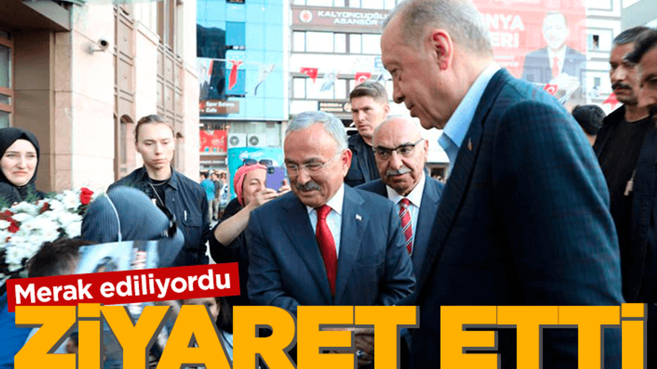 Cumhurbaşkanı Erdoğan'dan Büyükşehir Belediyesi'ne ziyaret