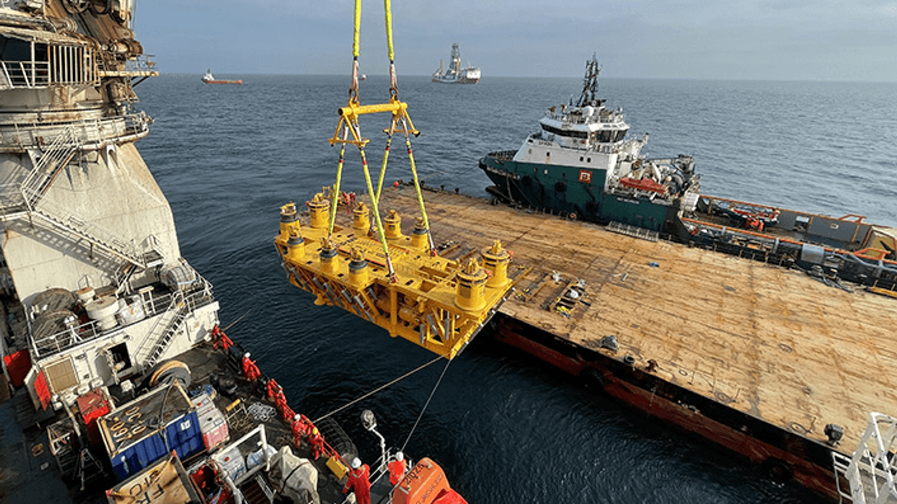 280 tonluk Çepni Karadeniz gazı için denizde