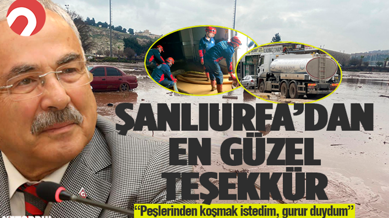 Şanlıurfa'dan Ordu'ya en güzel teşekkür