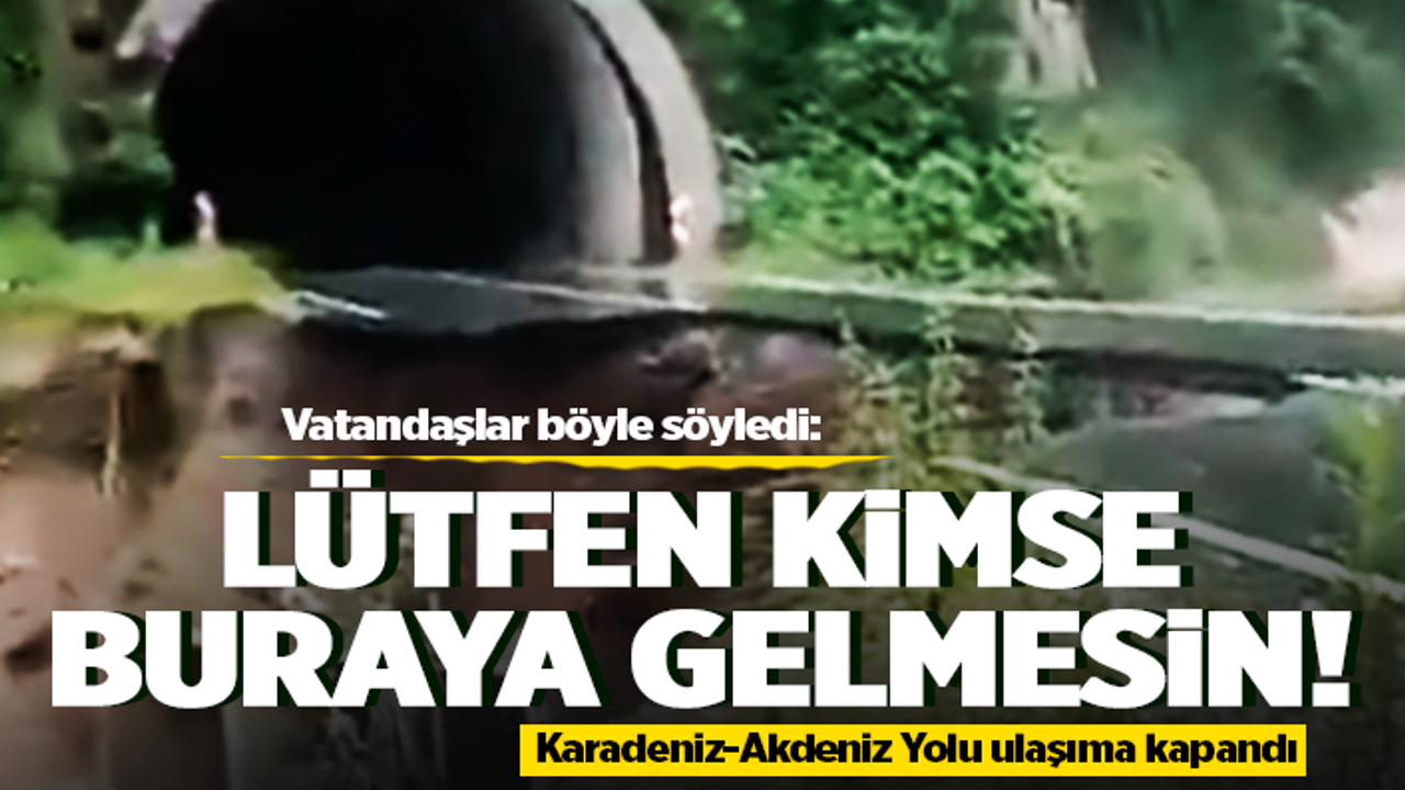 Buraya kimse gelmesin! Dereyolu kapalı...
