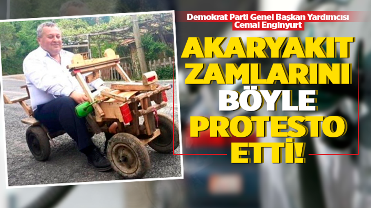 Cemal Enginyurt'tan akaryakıt zamlarına COGG'lu protesto!