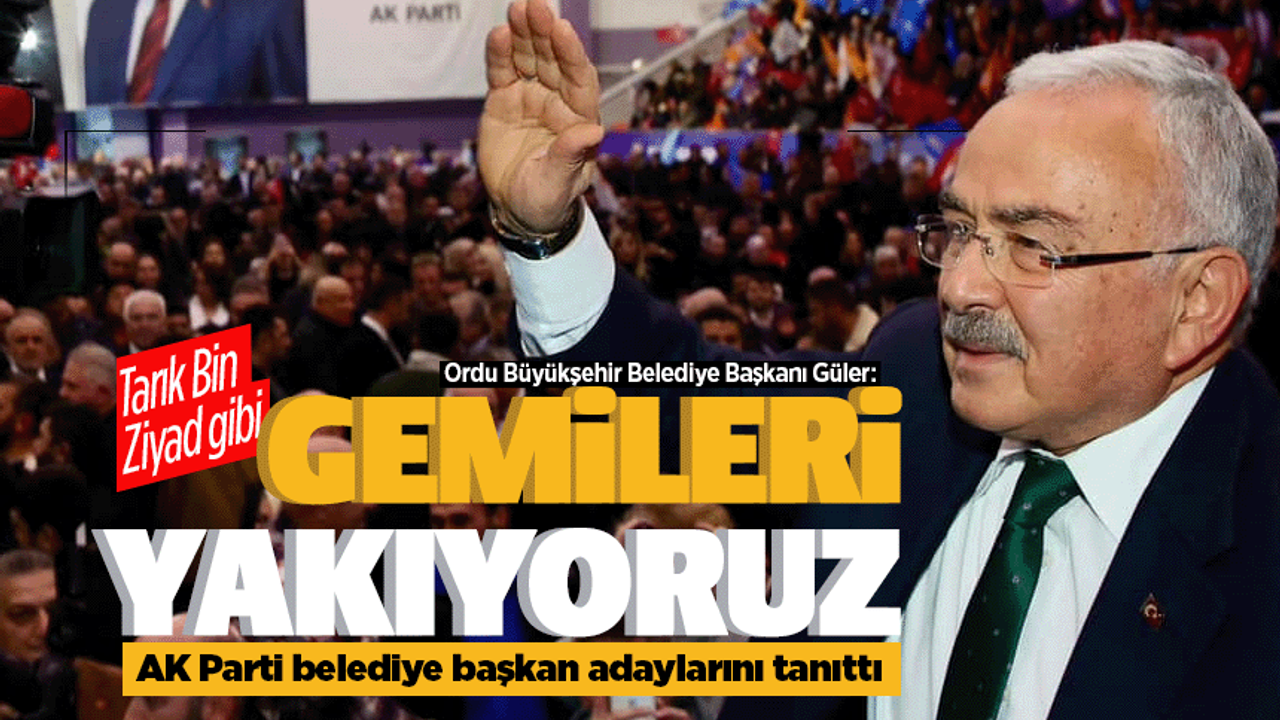 AK Parti Belediye Başkan adaylarını tanıttı