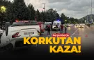 Ordu Perşembe'de otomobil takla attı! 2 yaralı