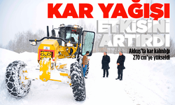 Akkuş'ta kar kalınlığı 270 cm'yi buldu
