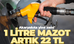 Mazotun litresi 22 TL oldu