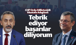 CHP'li Mustafa Adıgüzel: "Başarılar diliyorum"