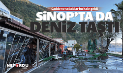 Sinop'ta da deniz taştı ortalık battı!