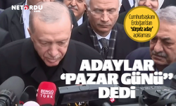 Cumhurbaşkanı Erdoğan'dan 'sürpriz aday' vurgusu