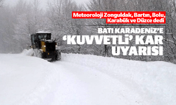 Meteoroloji'den Batı Karadeniz'e 'kuvvetli kar' uyarısı!