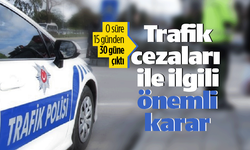 Trafik cezaları ile ilgili önemli karar