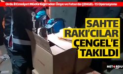 Ordu polisinden Ünye ve Fatsa'da 'sahte rakı' operasyonu