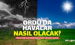 Yağışlı ve serin hava Ordu'yu terk ediyor