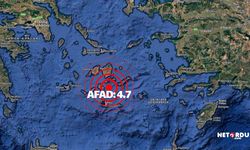 Ege'de son deprem AFAD'a göre 4.7 şiddetinde oldu