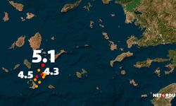 Ege Denizi'nde 5.1'lik sarsıntı korkuttu