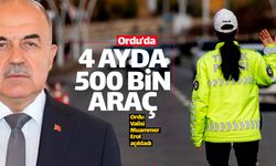 Ordu'da sadece 4 ayda 500 bin araç denetlendi