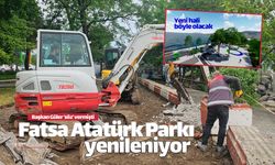 Fatsa Atatürk Parkı sil baştan yenileniyor