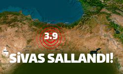 Sivas'ta 3.9'luk deprem meydana geldi