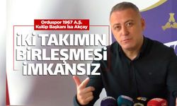 Orduspor 1967 ile 52 Orduspor'un birleşmesi imkansız