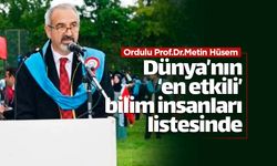 Ordulu Prof.Dr.Metin Hüsem dünya sıralamasında
