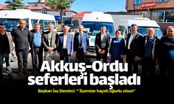 Akkuş-Ordu, Ordu-Akkuş minibüs seferleri başladı