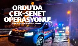 Ordu'da jandarmadan çek-senet çetesine baskın!