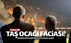 Fatsa'daki taş ocağında göçük meydana geldi!