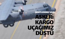 Askeri kargo uçağı Gürcistan-Azerbaycan sınırında düştü