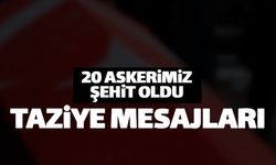 Ordululardan 20 kahraman için taziye mesajları