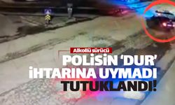 Polisin dur ihtarına uymayan alkollü sürücü tutuklandı