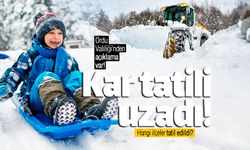 Ordu'da okullarda kar tatili uzadı!