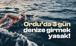 Ordu'da 3 gün denize girmek yasaklandı