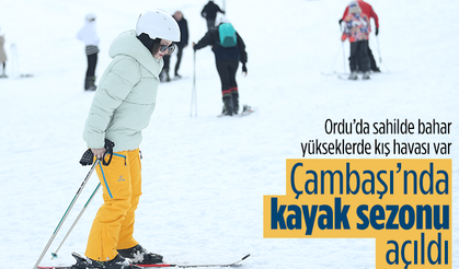 Çambaşı'nda kayak sezonu açıldı