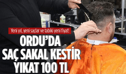 Ordu'da erkek berber fiyatları ne kadar oldu?