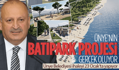 Ünye'de Batıpark ihaleye çıkıyor