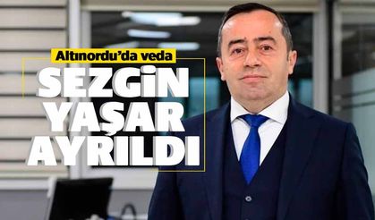Altınordu'da veda: Sezgin Yaşar görevinden ayrıldı