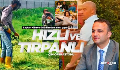 Fatsa'da günün konusu oldu: "Hızlı ve Tırpanlı"