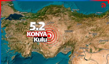 Bu kez de Konya 5.2'lik depremle sarsıldı