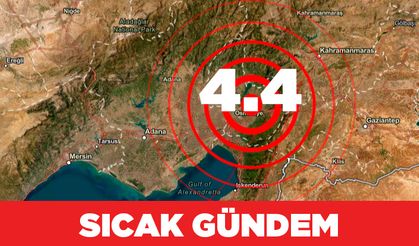 Osmaniye'de 4.4 büyüklüğünde deprem meydana geldi