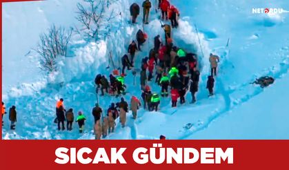 Çığ altında kalan çobana hala ulaşılamadı