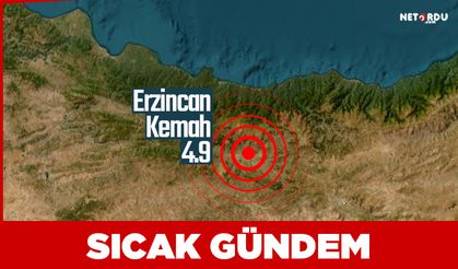 Erzincan'da 4.9 şiddetinde deprem meydana geldi