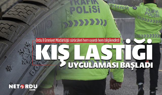Zorunlu 'kış lastiği' uygulama ve denetimleri başladı