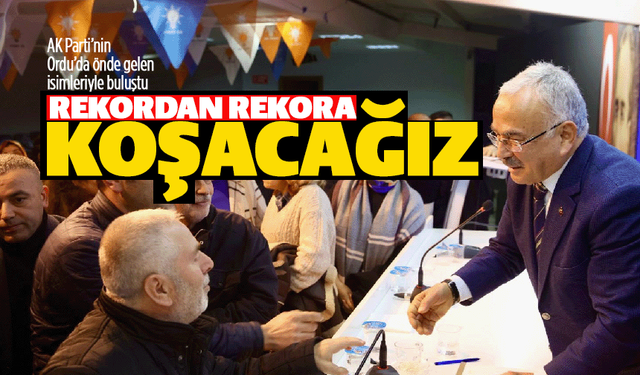 AK Parti'nin adayı Başkan Güler: "Rekordan rekora koşacağız"
