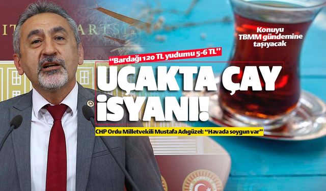 CHP'li Mustafa Adıgüzel'in 'uçakta çay' isyanı!