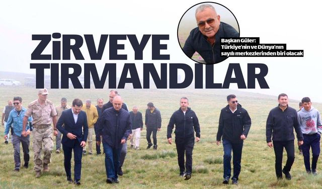 2 bin 800 rakımlı zirveye tırmandılar