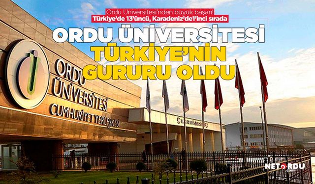 Ordu Üniversitesi'nden çok büyük başarı!