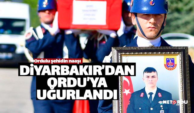 Şehit J.Uzm.Çvş.Yavuz Güney'in naaşı Ordu'ya uğurlandı