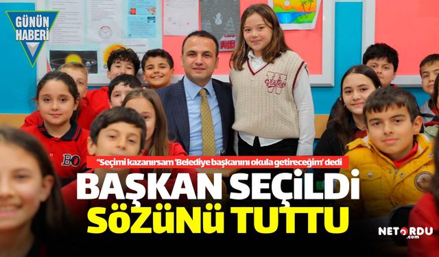 Başkan seçilmek için 'Başkan' vaadini yerine getirdi